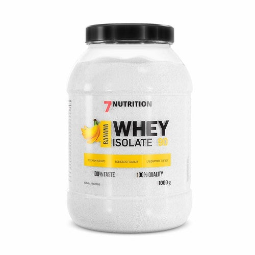 7Nutrition Whey Protein Isolate Powder 90 1kg Lactose and Gluten Free