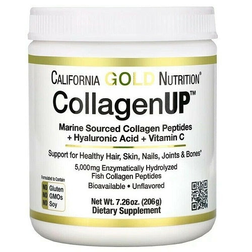 California Gold Nutrition CollagenUP Marine Collagen + Hyaluronic Acid 206g