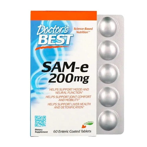 Doctor's Best SAM-e 200mg 60 Enteric Coated Tablets