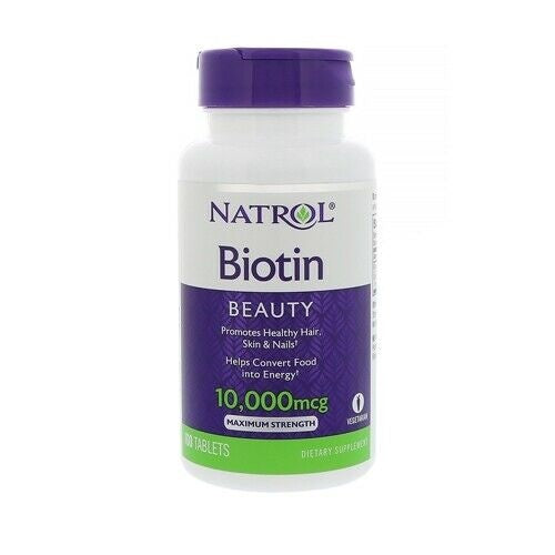 Natrol Biotin Maximum Strength 10000mcg 100 Tablets