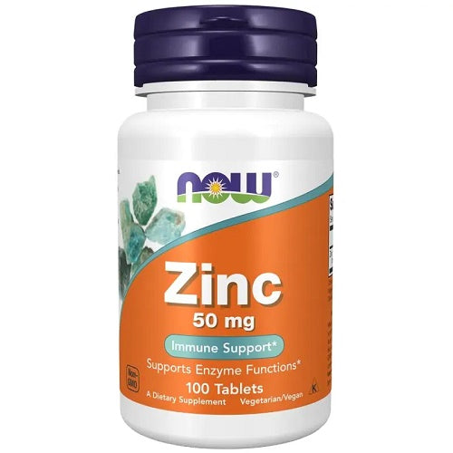 Now Foods Zinc 50mg 100 Tablets