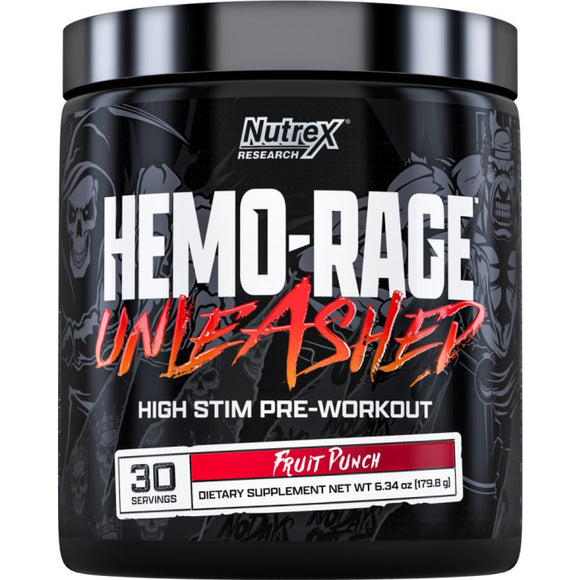 Nutrex Hemo-Rage Unleashed 30 Serv High Stim Pre Workout